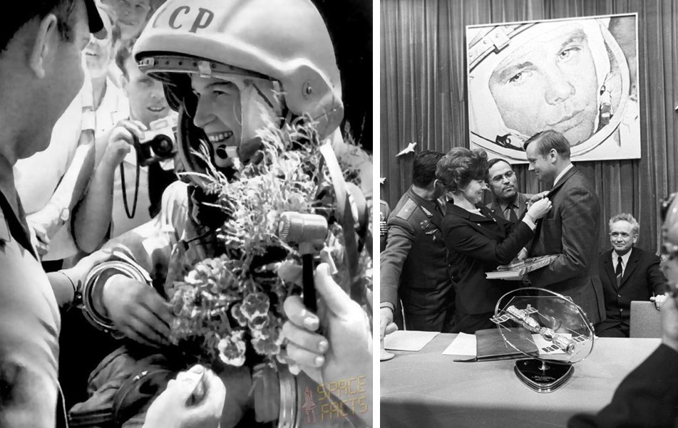 5 Bajo el sobrenombre de Chaika gaviota.jpg Bajo el sobrenombre de Chaika (gaviota), Valentina Tereshkova cambió la historia de la exploración espacial al ser la primera mujer en salir y regresar a la Tierra. Imágenes recuperadas de: Agencia Sputnik.