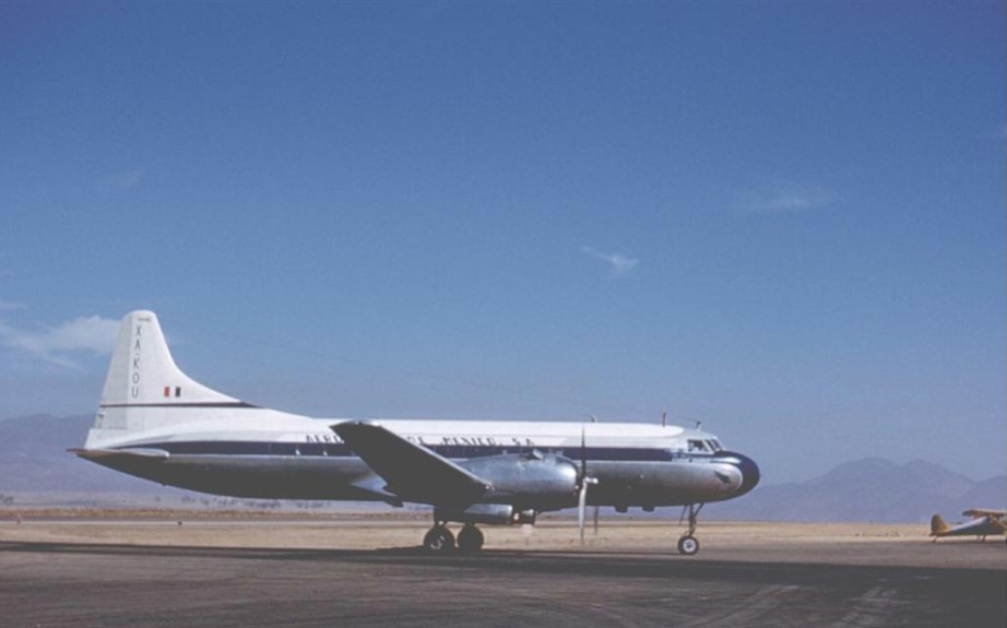 1 Avión Convair 340.jpg Avión Convair 340 de Aeronaves de México en 1958. https://www.airliners.net/photo/Aeronaves-de-Mexico/Convair-340-51/109603