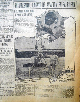 DSCN0068.JPG Manuel Lebrija y una crónica de sus ensayos en Balbuena. El Imparcial 1912.