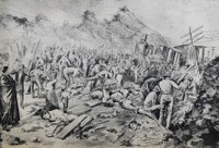 Muertos heridos y mutilados se observan en esta imagen del accidente ferroviario.jpg