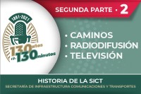 Conoce la segunda parte de esta serie de pódcast, ahora sobre los caminos, la radiodifusión y la televisión en la historia de la secretaría.