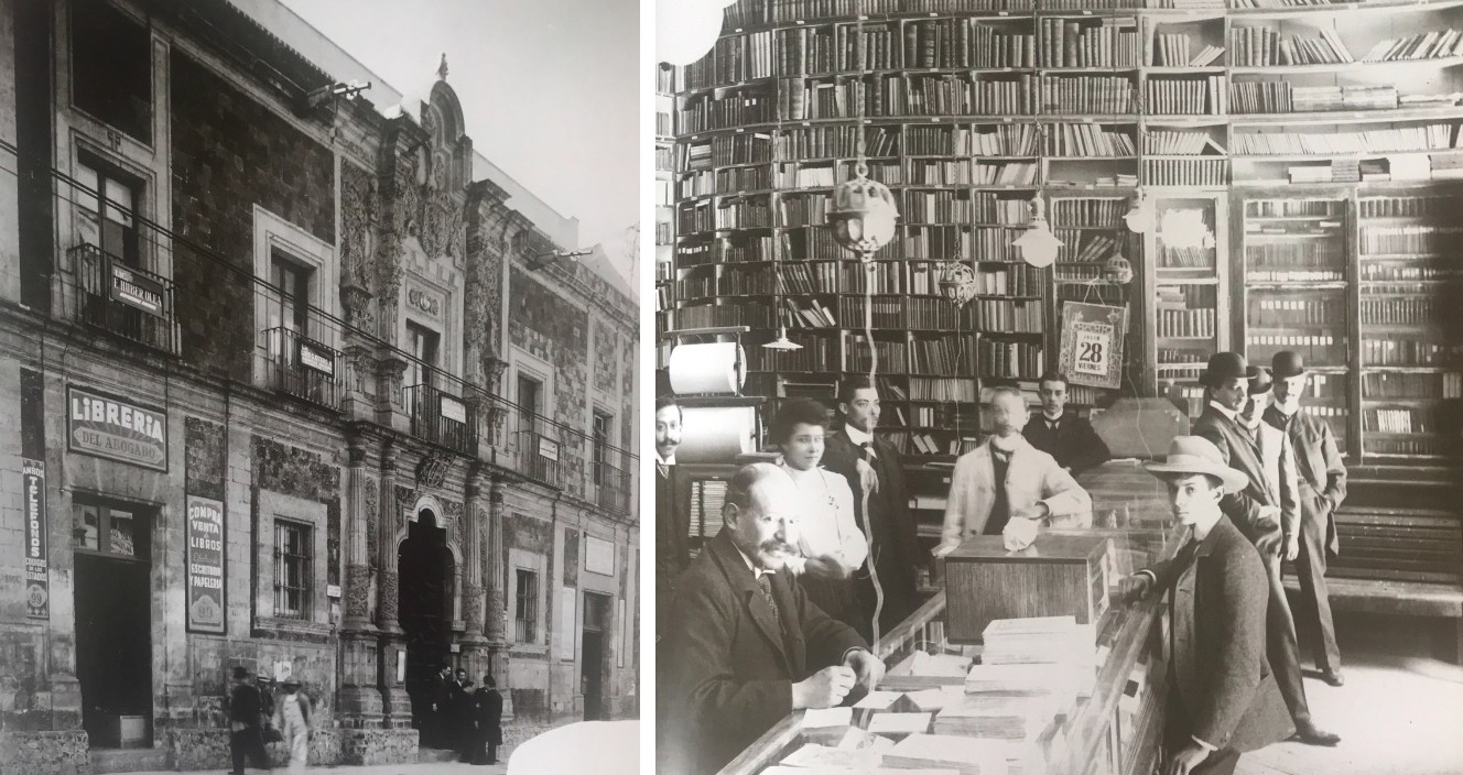 “Ser mexicano es educarse” no sólo en los planteles, sino accediendo al conocimiento en bibliotecas y librerías donde los jóvenes adquirían obras de todo género. Fotografías recuperadas del libro: 1910: La Universidad Nacional y el barrio universitario y de El Tiempo y su Memoria.