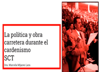 La política y obra carretera en el Cardenismo