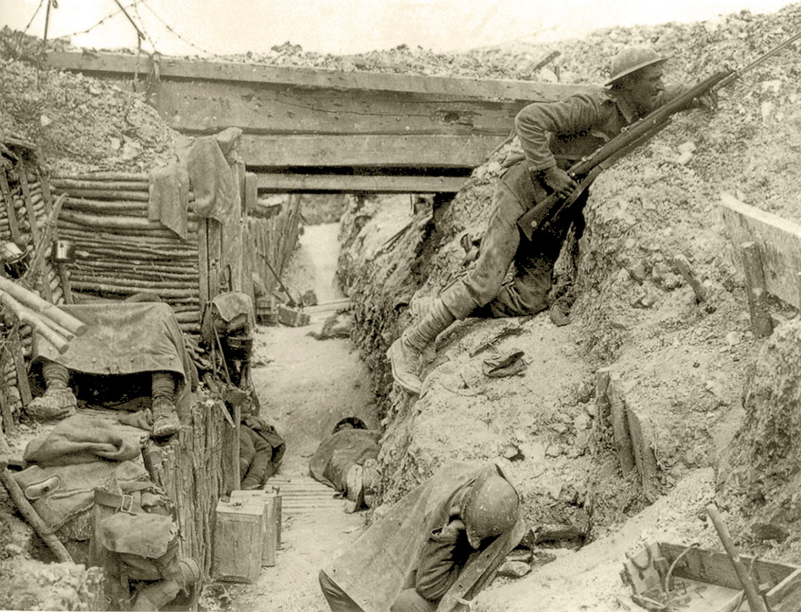 Combate desde la trinchera (sin crédito)