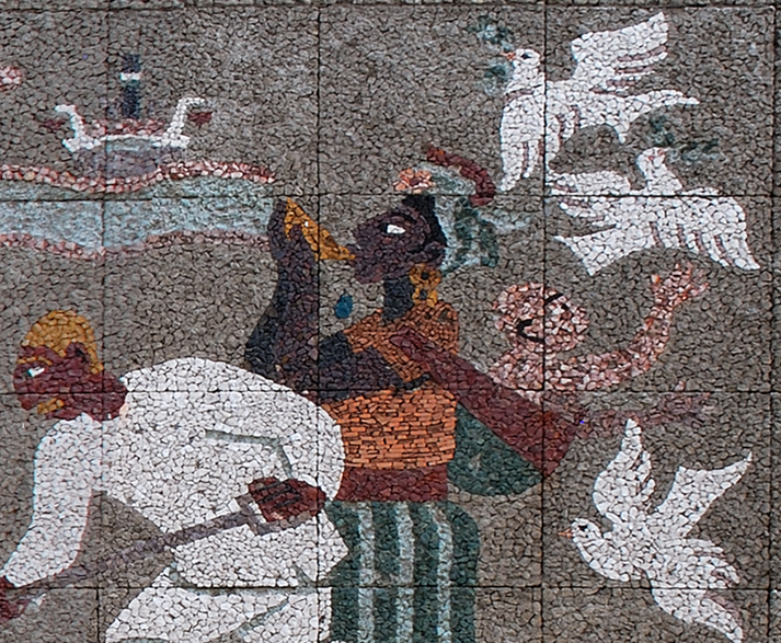 Mujer maya tocando el caracol.png Mujer maya tocando el caracol. SCT.
